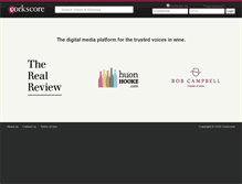 Tablet Screenshot of corkscore.com